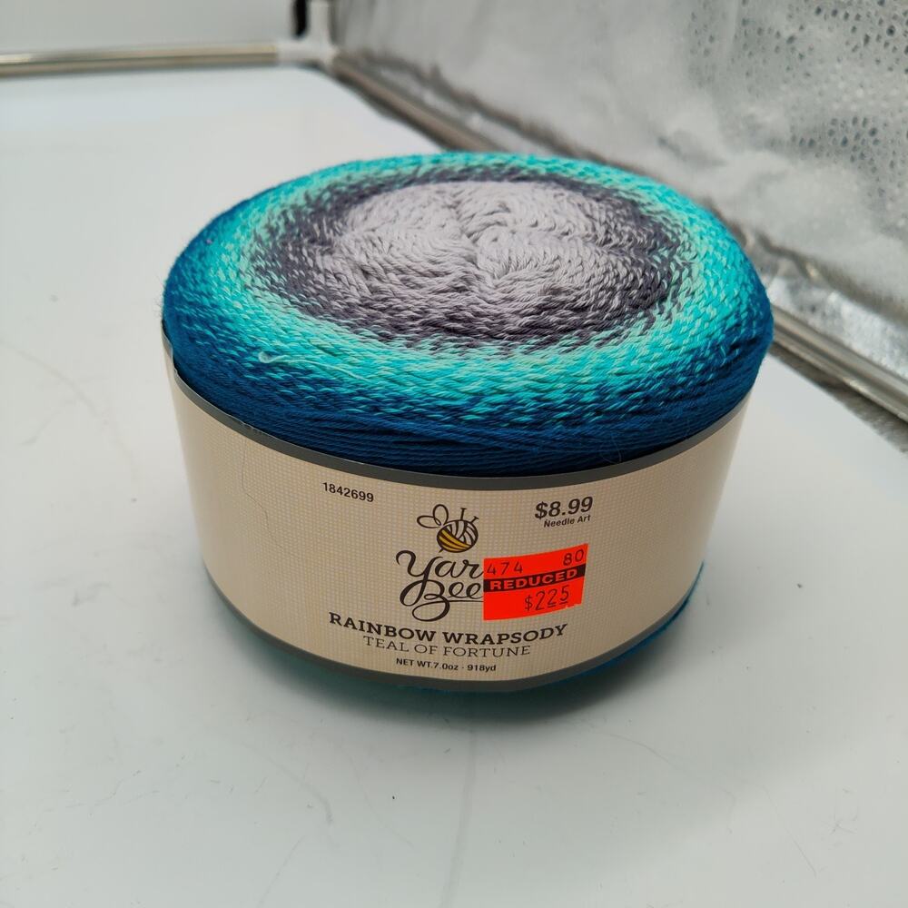 New Yarn Bee RAINBOW WRAPSODY 7oz. Teal of Fortune